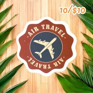 10 / $10 - Vintage Air Travel Badge Sticker - Flight / Luggage / Wanderlust